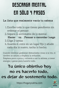 Descarga mental en 4 pasos